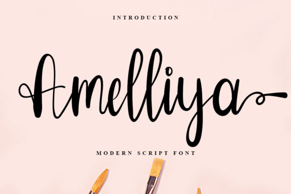 Amelliya: A Romantic Calligraphy Font for Elegant Branding