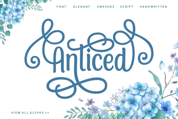 Anticed: A Sweet, Playful Script Font for Creative Projects