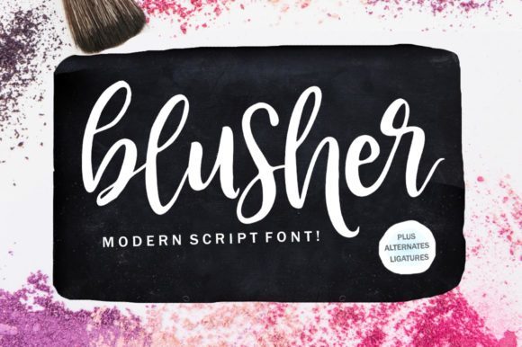 Blusher: A Charming Script Font for Crafters and Creators