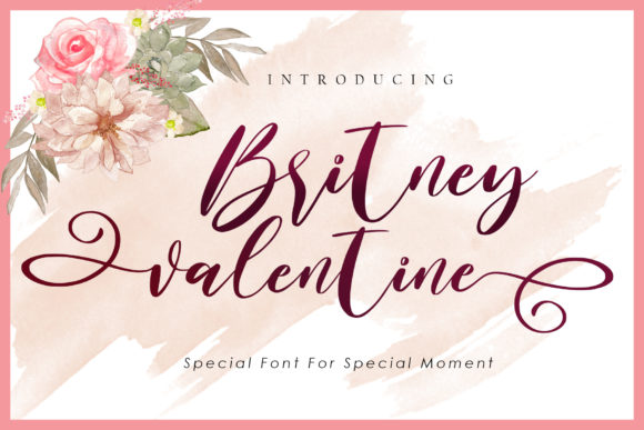 Britney Valentine: A Handwritten Font for Editorial Elegance