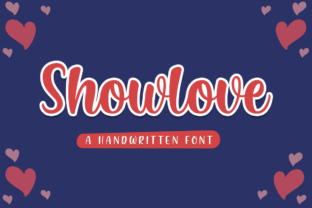 Discover Showlove: A Charming Handwritten Font for Crafters