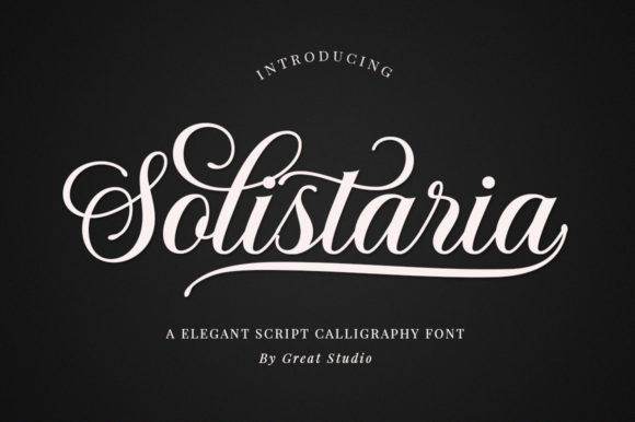 Discover Solistaria: A Calligraphy Font for Elegant Design