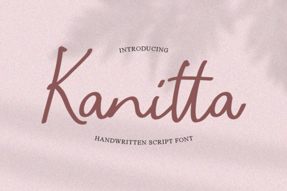 Enhance Your Brand with Kanitta: A Premium Script Font