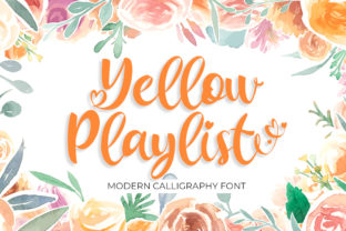 Enhance Your Brand with Yellow Playlist Font