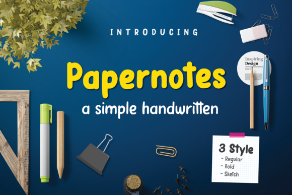 Enhance Your Handmade Creations with Papernotes Font