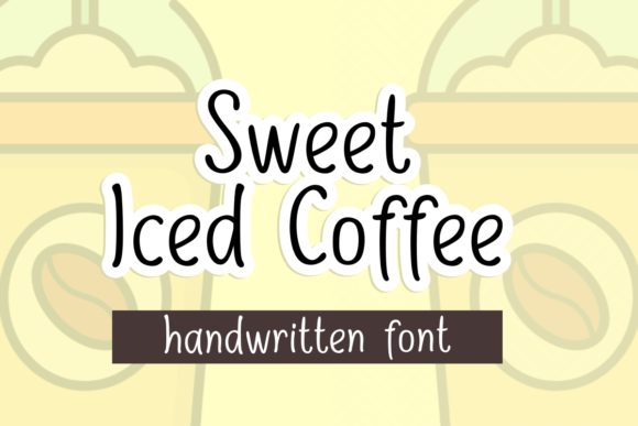 Enhance Your Handmade Creations with Sweet Iced Coffee Font
