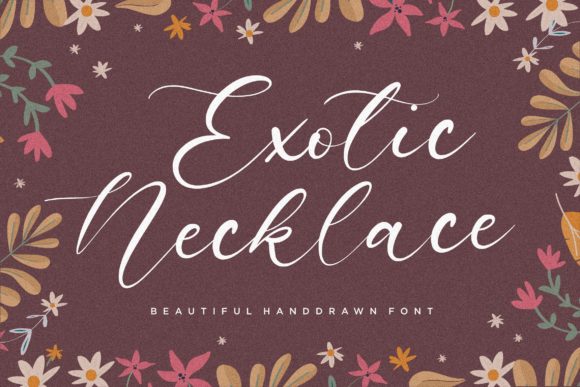 Exotic Necklace: A Font for Elegant Campaigns