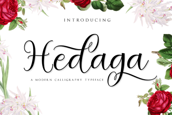 Hedaga: A Romantic Script Font for Elegant Web Design