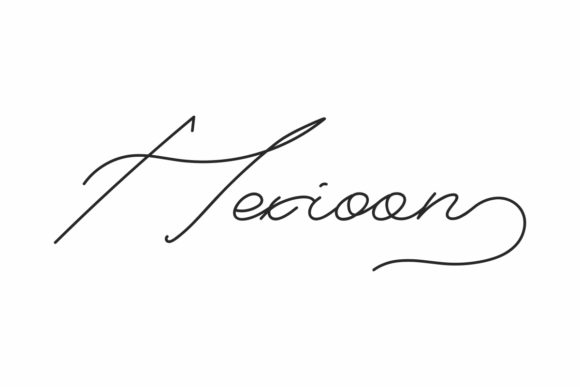 Hexioon: A Stylish Script Font for Editorial Design