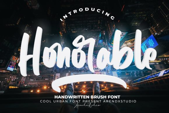 Honorable: A Playful Font for Creative Campaigns