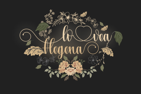 Lovea Hegena: A Handwritten Font for Elegant Branding