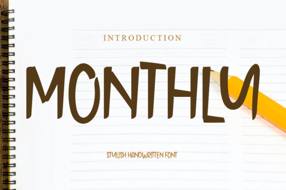 Monthly: A Handwritten Font for Creative Web Design