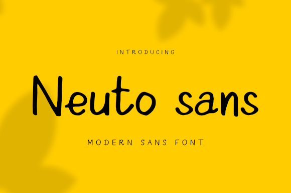 Neuto Sans: A Versatile Handwritten Font for Creative Projects