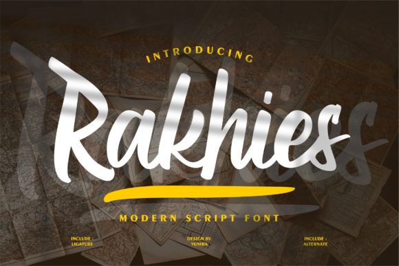 Rakhies: A Bold Handwritten Font for Dynamic Web Design