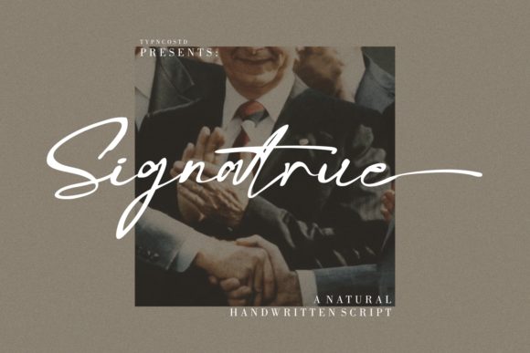 Signatrue: A Stylish Handwritten Font for Crafters