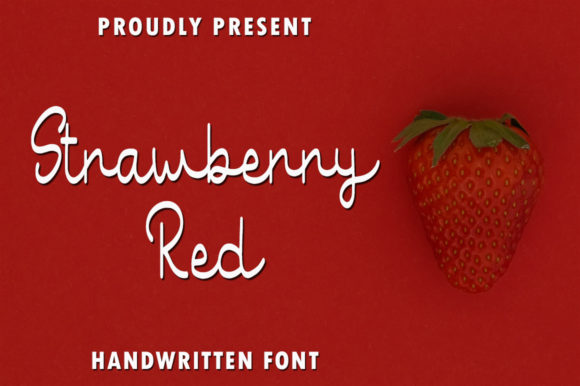 Strawberry Red: A Sweet and Cursive Font for Web Design