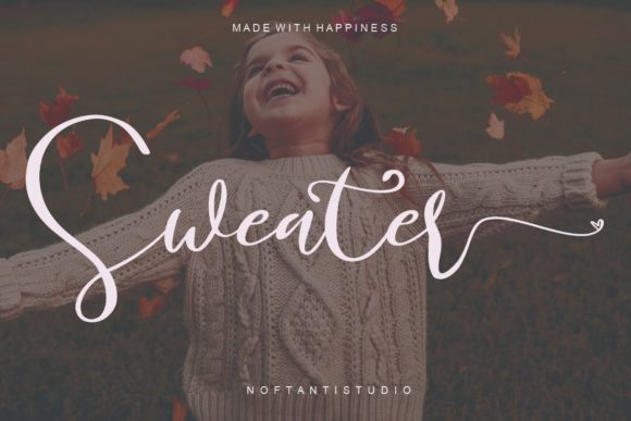 Sweater: A Charming Script Font for Editorial Design