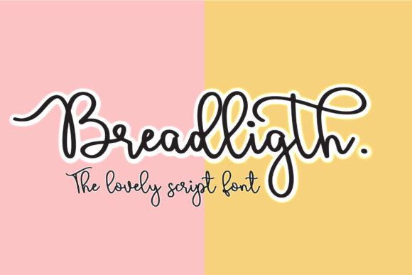 Transform Your Brand with Bread Ligth: A Charming Script Font