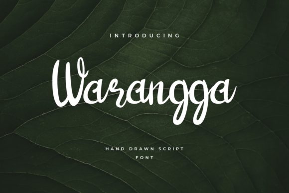Warangga: A Handwritten Font for Elegant Web Design