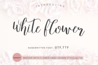 White Flower: A Handwritten Font for Elegant Branding