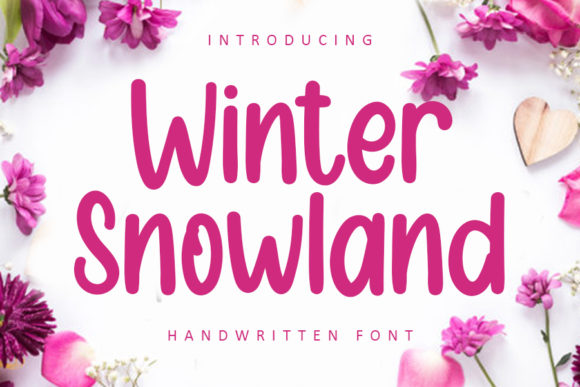 Winter Snowland: A Versatile Handwritten Font for Creative Projects