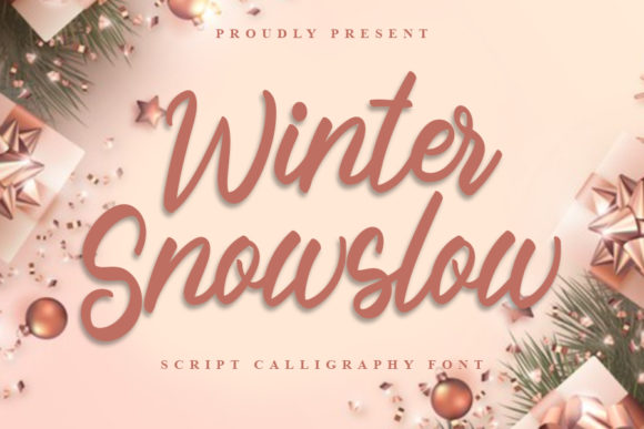 Winter Snowslow: A Handwritten Font for Elegant Branding