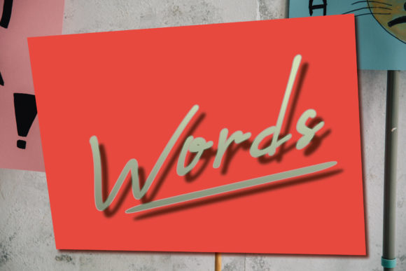 Words: A Handwritten Font for Engaging Campaigns