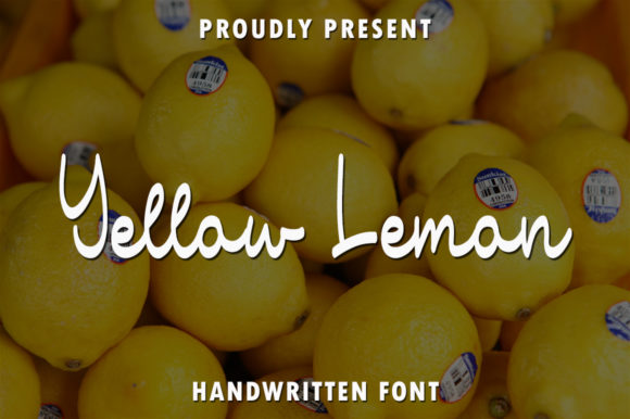 Yellow Lemon: A Charming Handwritten Font for Editorial Design